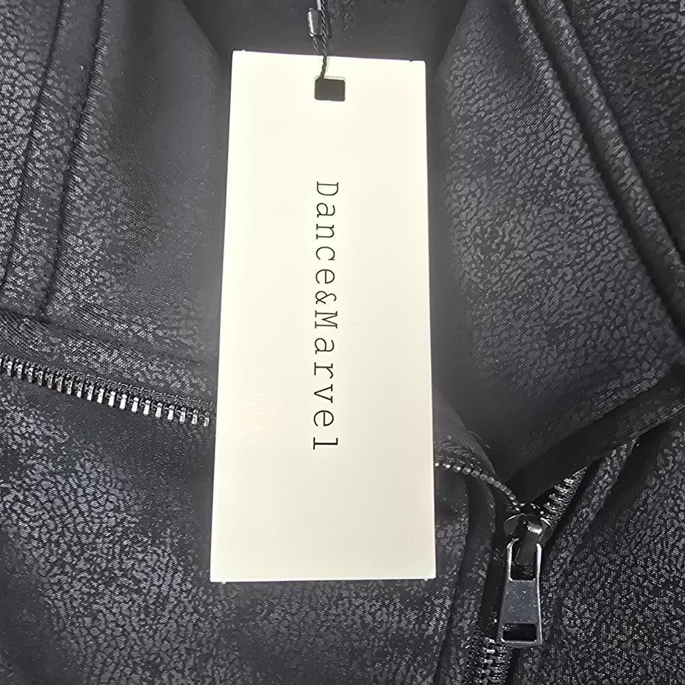 NWT Dance & Marvel Women's Black Moto Jacket Size Small - Picture 4 of 9